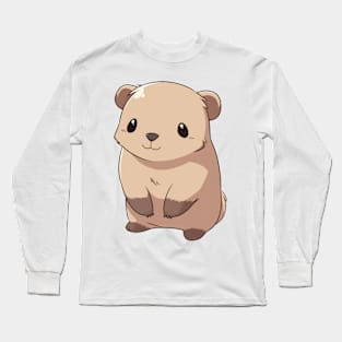 Cute brown wombat Long Sleeve T-Shirt